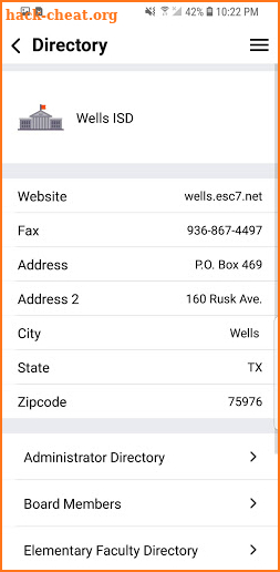 Wells ISD screenshot