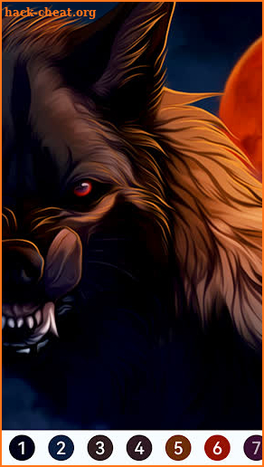 Werewolf Paint by Number screenshot