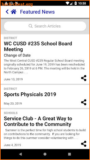 West Central CUSD 235 screenshot