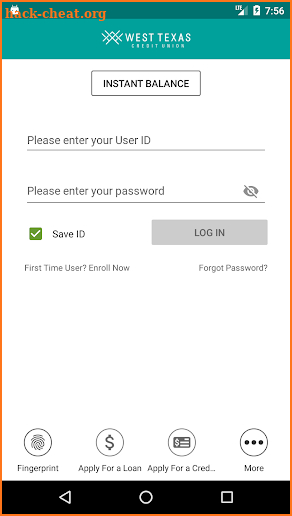 West Texas Credit Union Mobile Banking screenshot