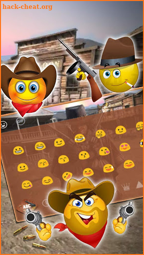 Western Gunman Cowboy Keyboard Theme screenshot