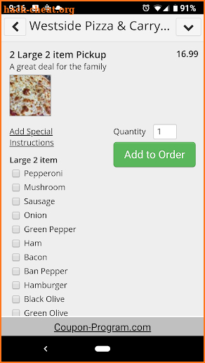 Westside Pizza & Carryout screenshot