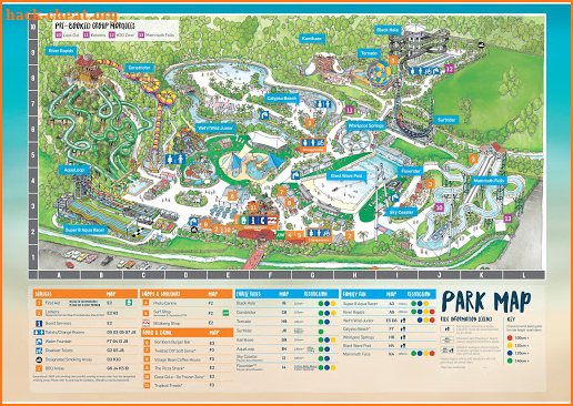 Wet n Wild Gold Coast Park Map 2019 screenshot