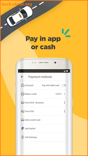 Wetaxi: the fixed price taxi. screenshot