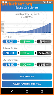 WeVest Goals Calculator screenshot