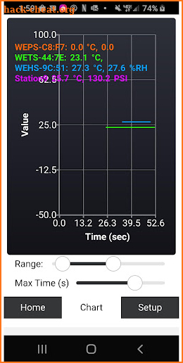 WEXS Sensors screenshot