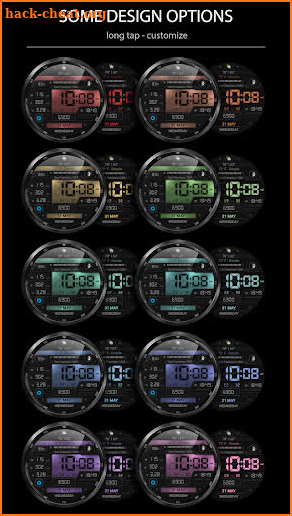 WFP 053 Digital watch face screenshot