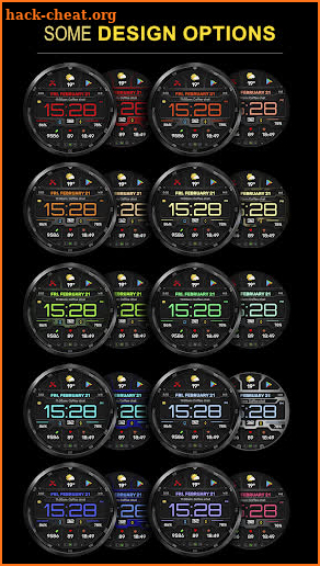 WFP 132 Digital watch face screenshot