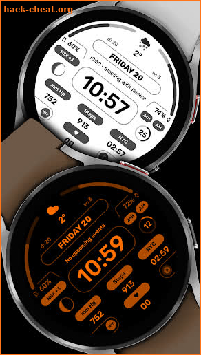 WFP 201 digital watch face screenshot