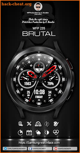 WFP 225 BRUTAL Watch Face screenshot