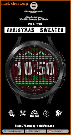 WFP 230 Sweater Watch Face screenshot