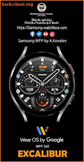 WFP 240 Excalibur watch face screenshot