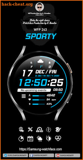 WFP 243 Sporty - Watch Face screenshot