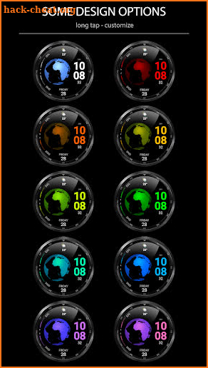 WFP 314 Earth day watch face screenshot