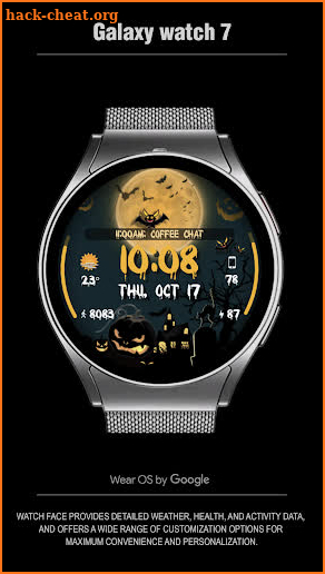 WFP 315 Halloween watch face screenshot