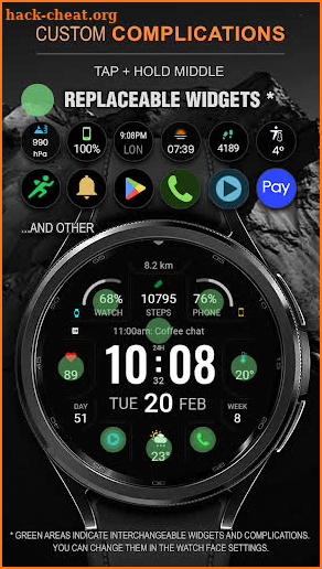 WFP 324 Digital watch face screenshot