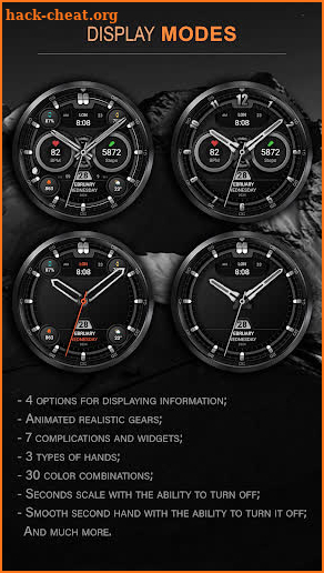 WFP 325 Modern watch face screenshot