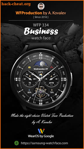 WFP 334 Business watch face screenshot