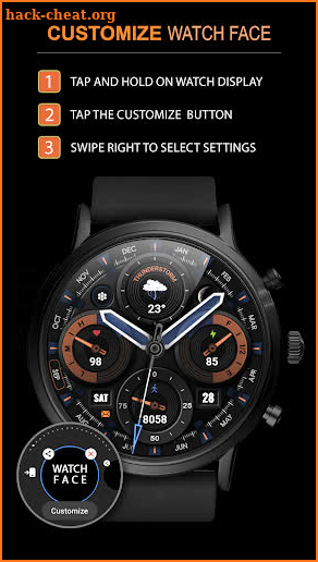 WFP 338 Ultra watch face screenshot