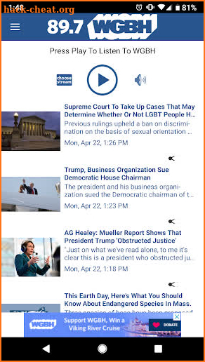 WGBH-Boston’s Local NPR screenshot