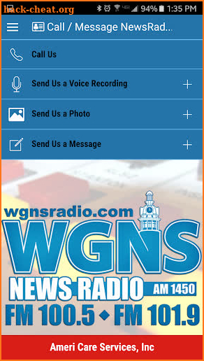 WGNS News Radio screenshot