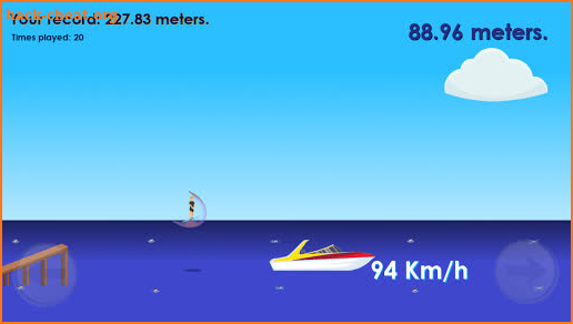 What a jump - free water skiing game screenshot