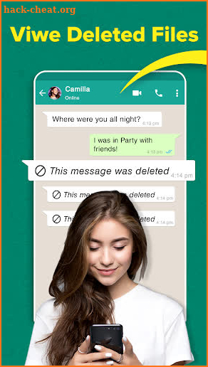 What Recover Deleted Messages & Media for whatsapp screenshot