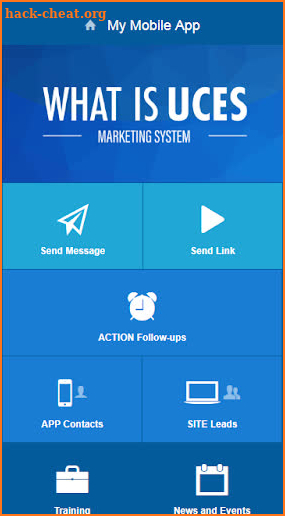 WhatisUCES App and Marketing System screenshot