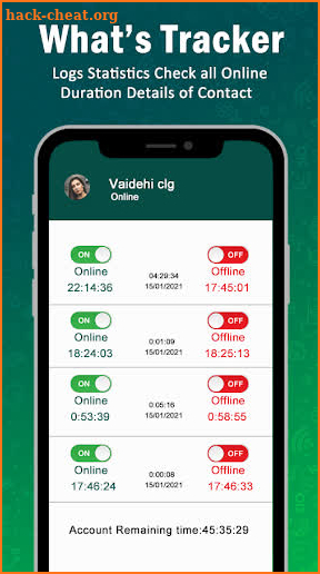Whats Tracker : Online Last Seen & Notification screenshot