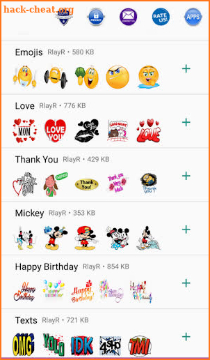 WhatsEmo Sticker Packs screenshot