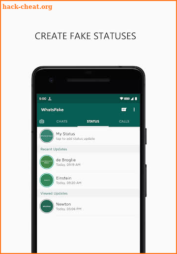 WhatsFake - Fake Chats screenshot