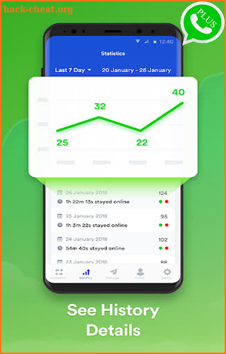 WhatsPlus  2020 - Last Seen Tracker screenshot