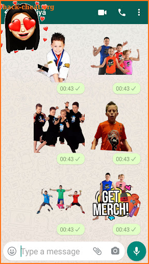 Whatstickers For Ninja Kidz Fans screenshot