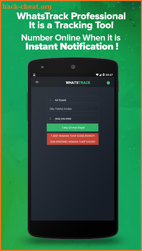 WhatsTrack - Online Tracking screenshot