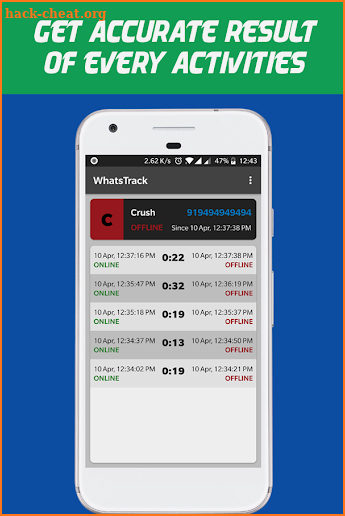 WhatsTrack - Tracker For Whatsapp screenshot