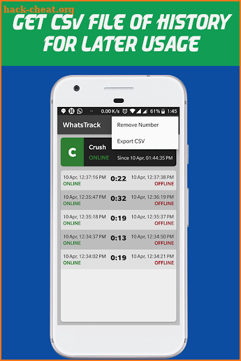 WhatsTrack - Tracker For Whatsapp screenshot