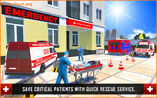 WheelChair People Rescue Ambulance Games screenshot