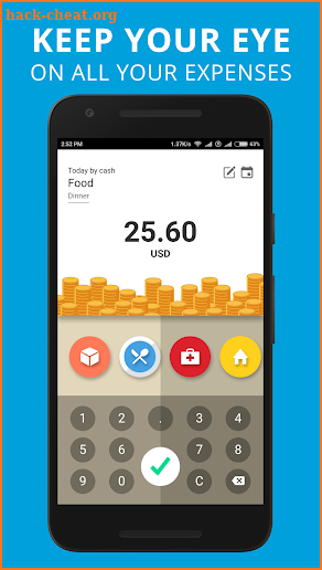 Where's Money? Expenses tracker & cash control screenshot