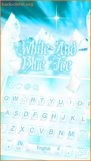 White Blue Ice Keyboard screenshot