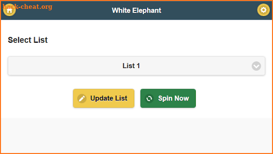 White Elephant Gift Exchange Spinner Pro screenshot