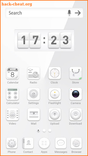 White launcher theme &wallpaper screenshot
