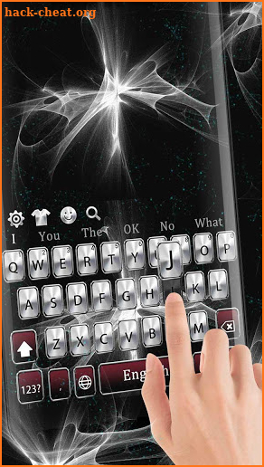 White metal element keyboard screenshot