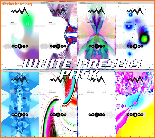 WHITE POWERAMP VISUALIZATION screenshot