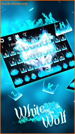 White Wolf Soul Fire 3D Live Keyboard screenshot