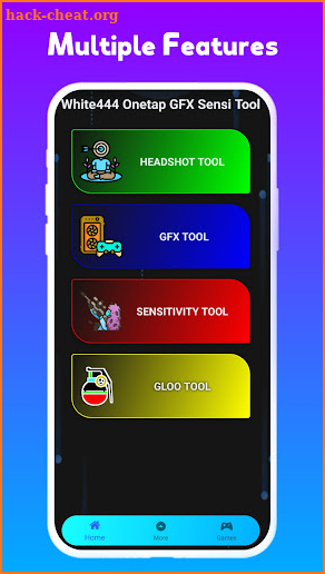 White444 Onetap GFX Sensi Tool screenshot