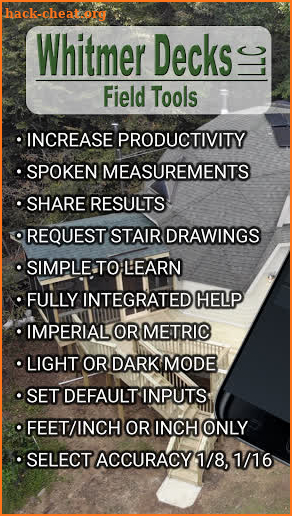 Whitmer Decks Field Tools screenshot