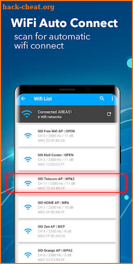 Wi-Fi Auto: Unlock Wi-Fi & Hotspots screenshot