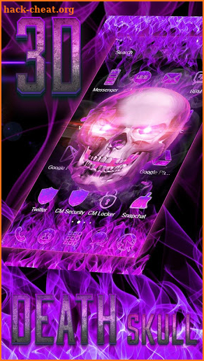 Wicked Hell Skull Theme screenshot