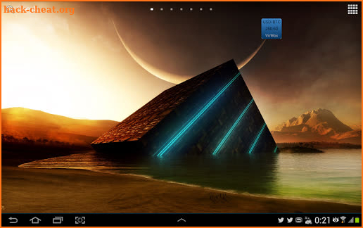 Widget USD/BTC - VirWox screenshot