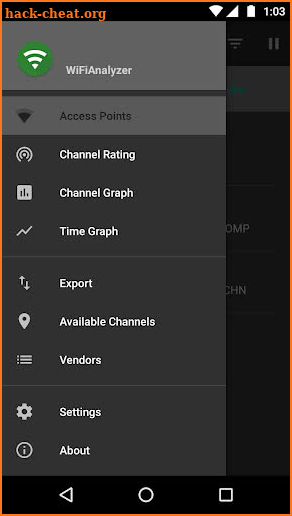 WiFi Analyzer (open-source) screenshot